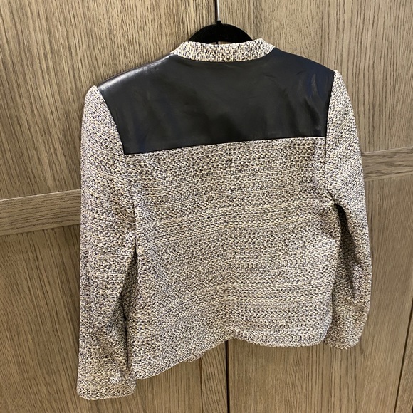 Tweed and Leather Jacket - Picture 12 of 14